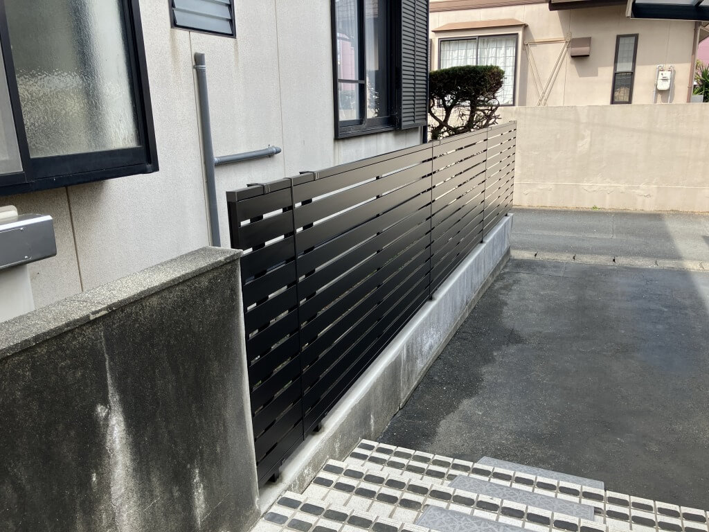 コンクリートブロック塀をフェンスにリフォームしました。｜浜松市の外構・エクステリア専門店 まろうど