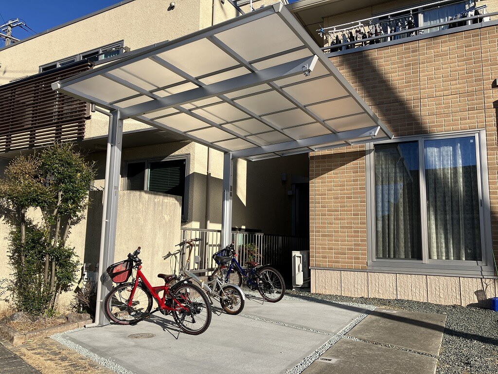 カーポートに自転車を置くとメリットいっぱい！｜浜松市の外構・エクステリア専門店 まろうど